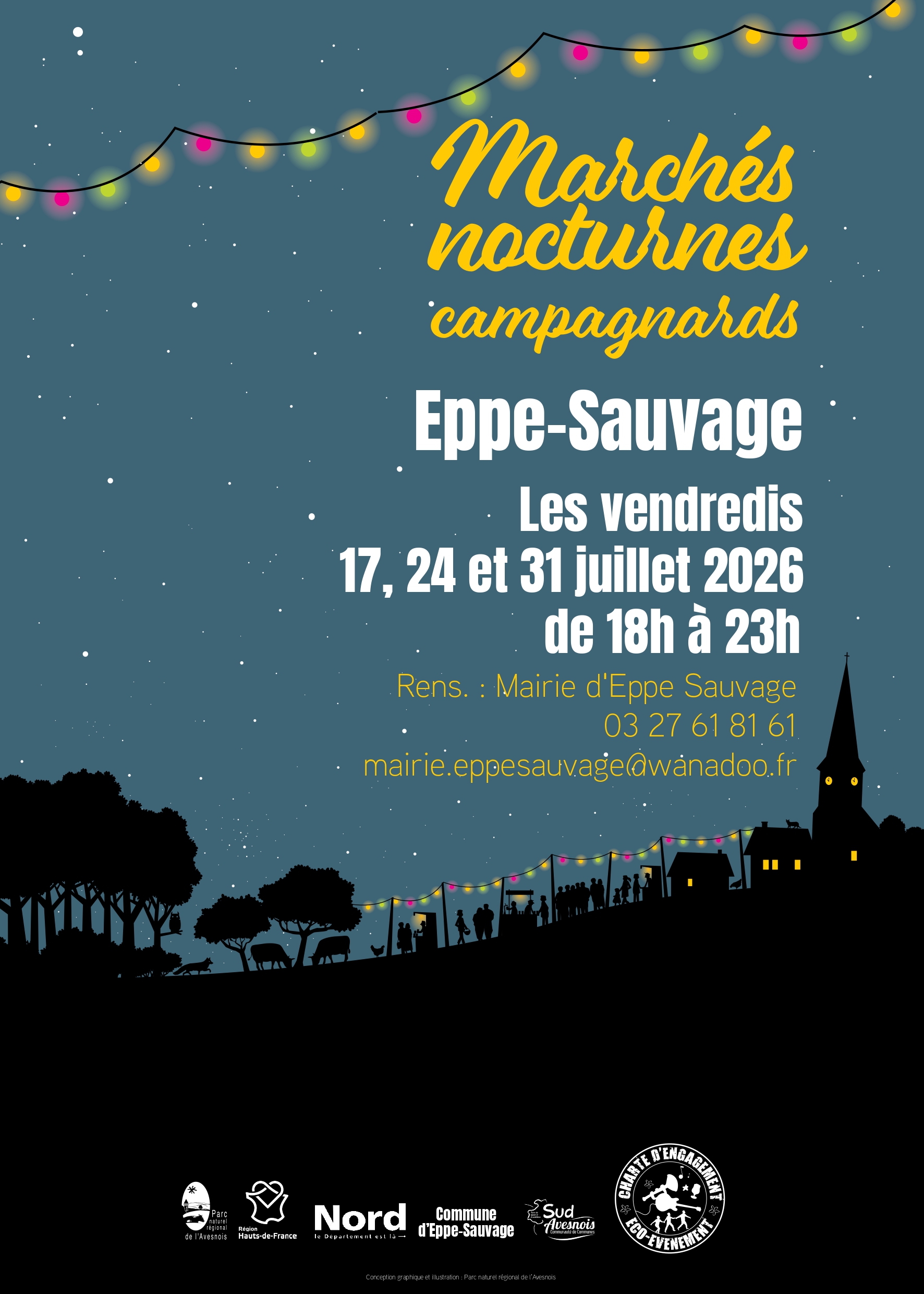17-24-31 juillet 2026 : Marchés nocturnes campagnards